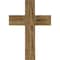 Ekena Millwork 16"W x 24"H x 3/4"D Vintage Farmhouse Cross, Barnwood Decor Collection, Natural Barnwood DECR016X024X0750CRSUF - alternate 1